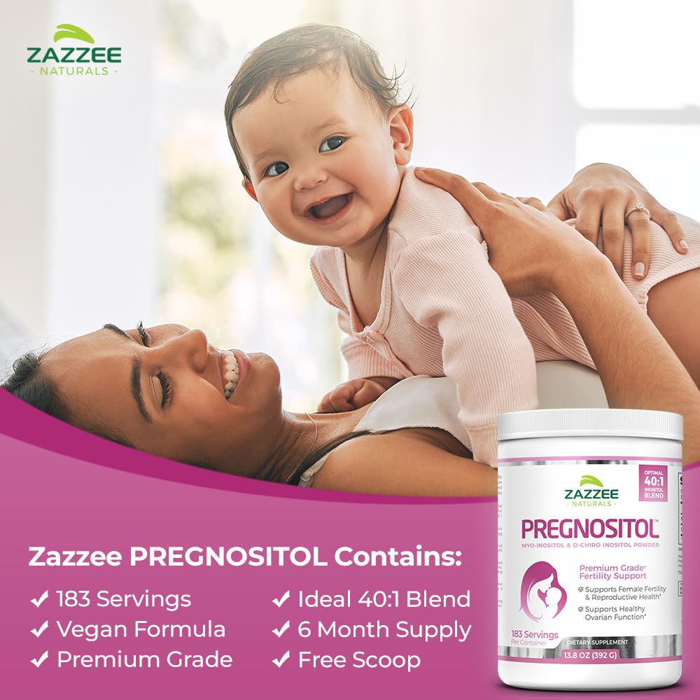 Zazzee PREGNOSITOL Powder and Extra Strength Prenatal Multi Complex